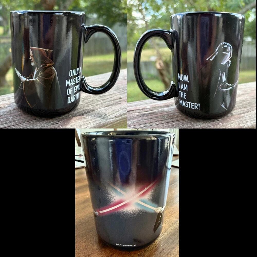 Star Wars Zak Designs Color Change Mug Darth Vader vs Obi-Wan Kenobi 15oz Cup